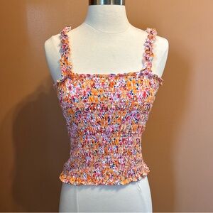 Old Navy Floral Smocked Top